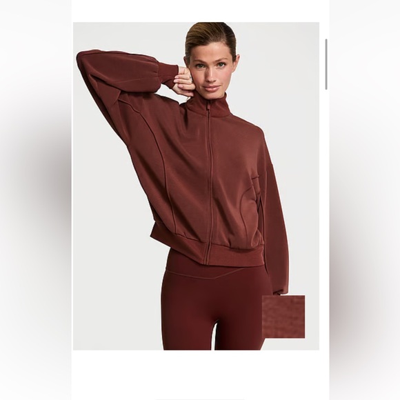 VSX
Featherweight Knit Full-Zip Jacket Burgundy Brown XL - Picture 1 of 6